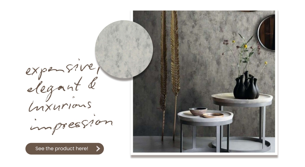 Wabi-sabi style with a dark gray pattern gives an elegant and luxurious  impression.